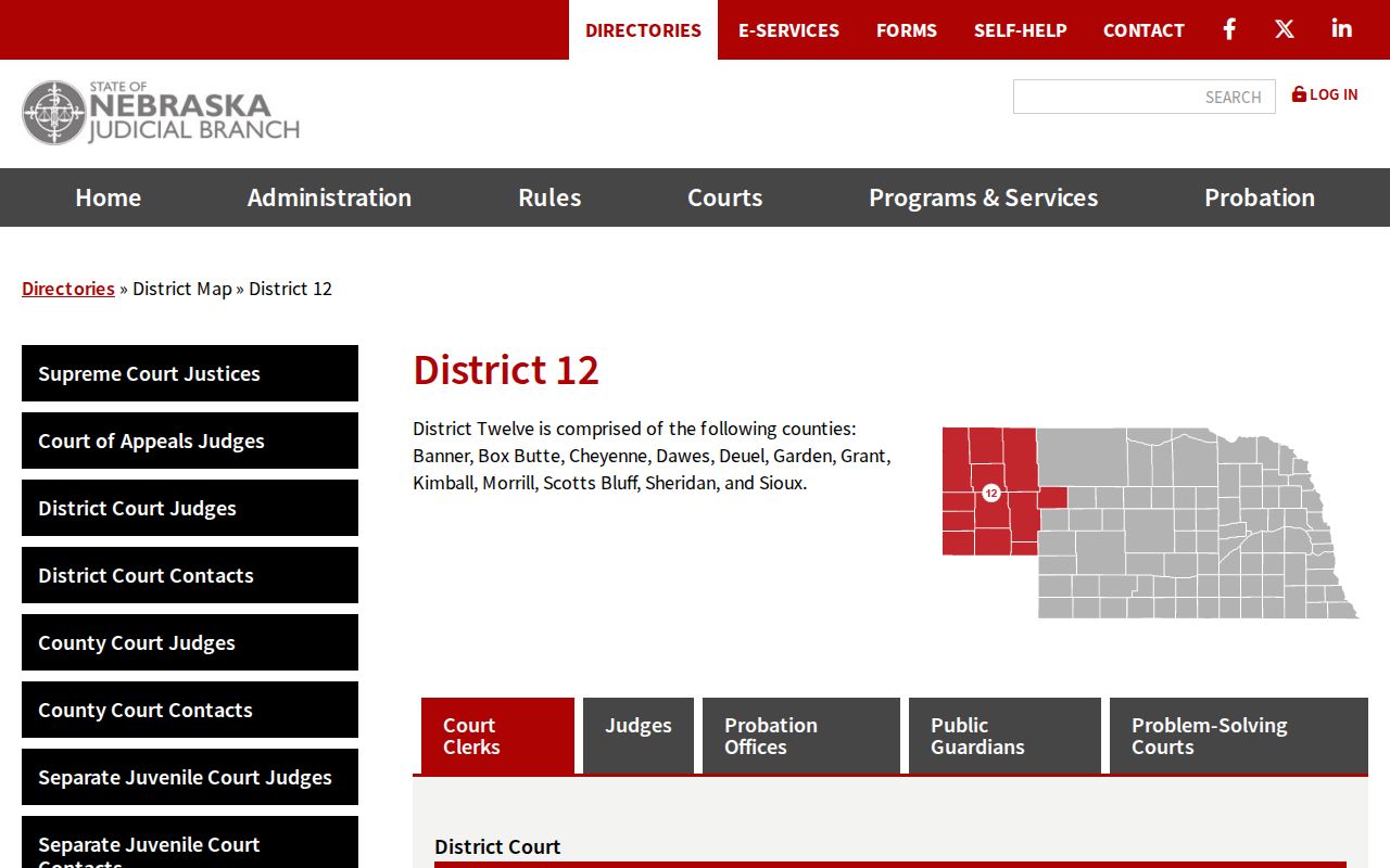 Grant County arrest warrant lookup District 12 court map