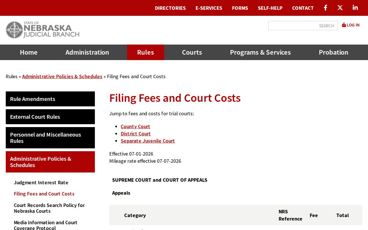Grant County traffic warrant records court costs table