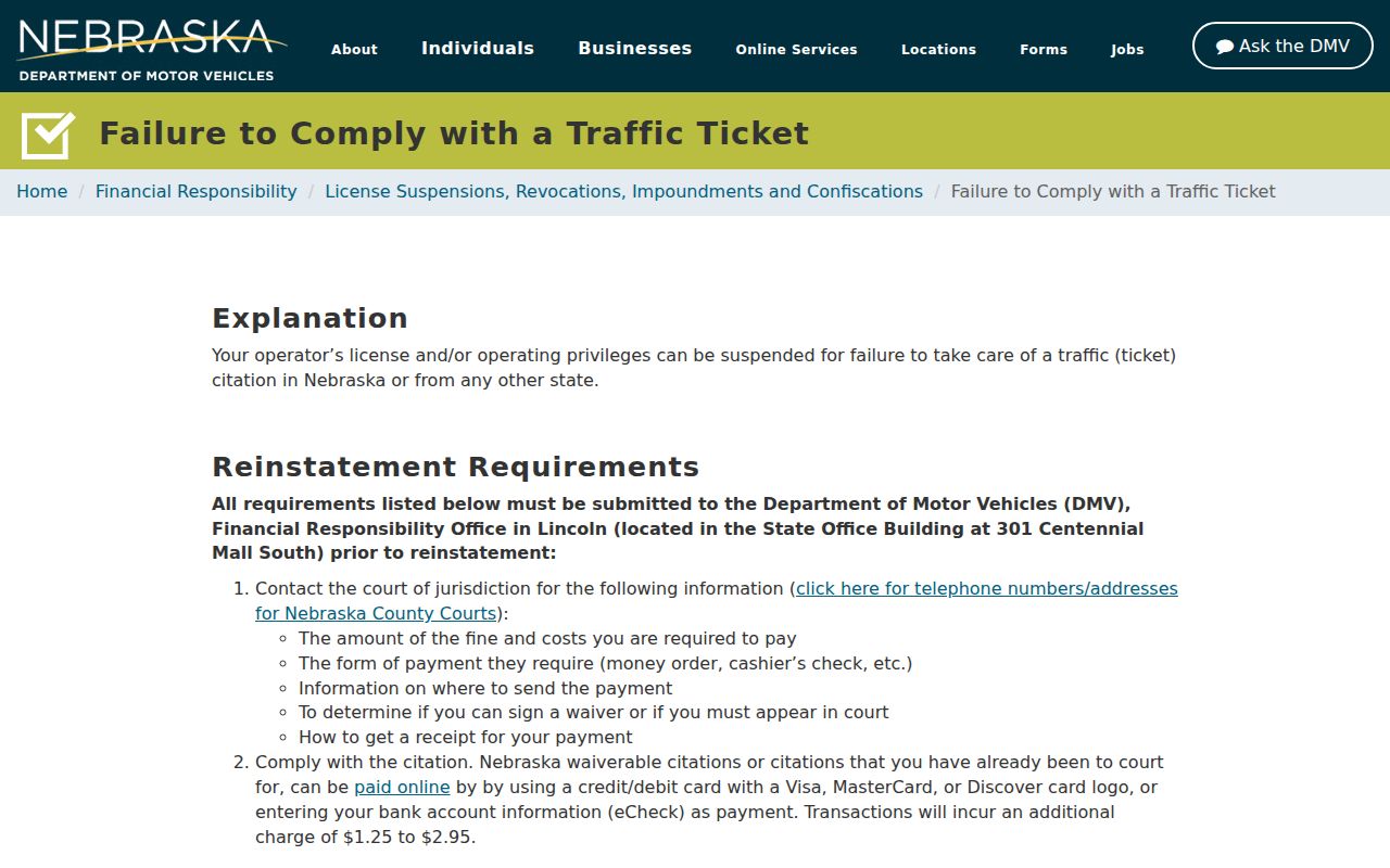 Grant County traffic warrant records DMV compliance guidance